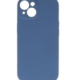 Fashion Color TPU cover til iPhone 14 Navy