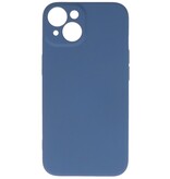 Fashion Color TPU Hoesje iPhone 14 Navy