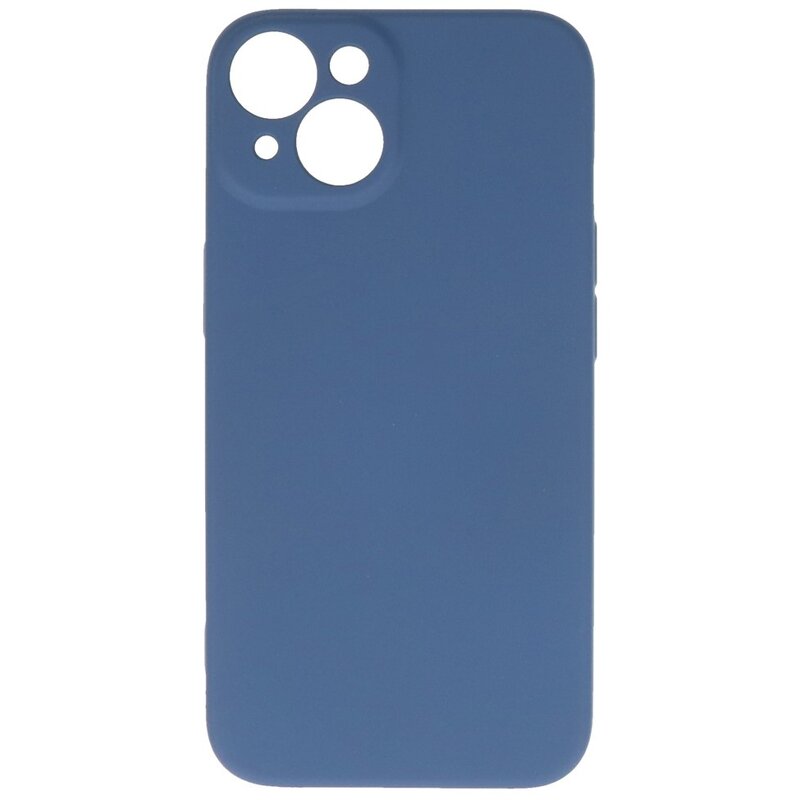 Fashion Color TPU Hoesje iPhone 14 Navy