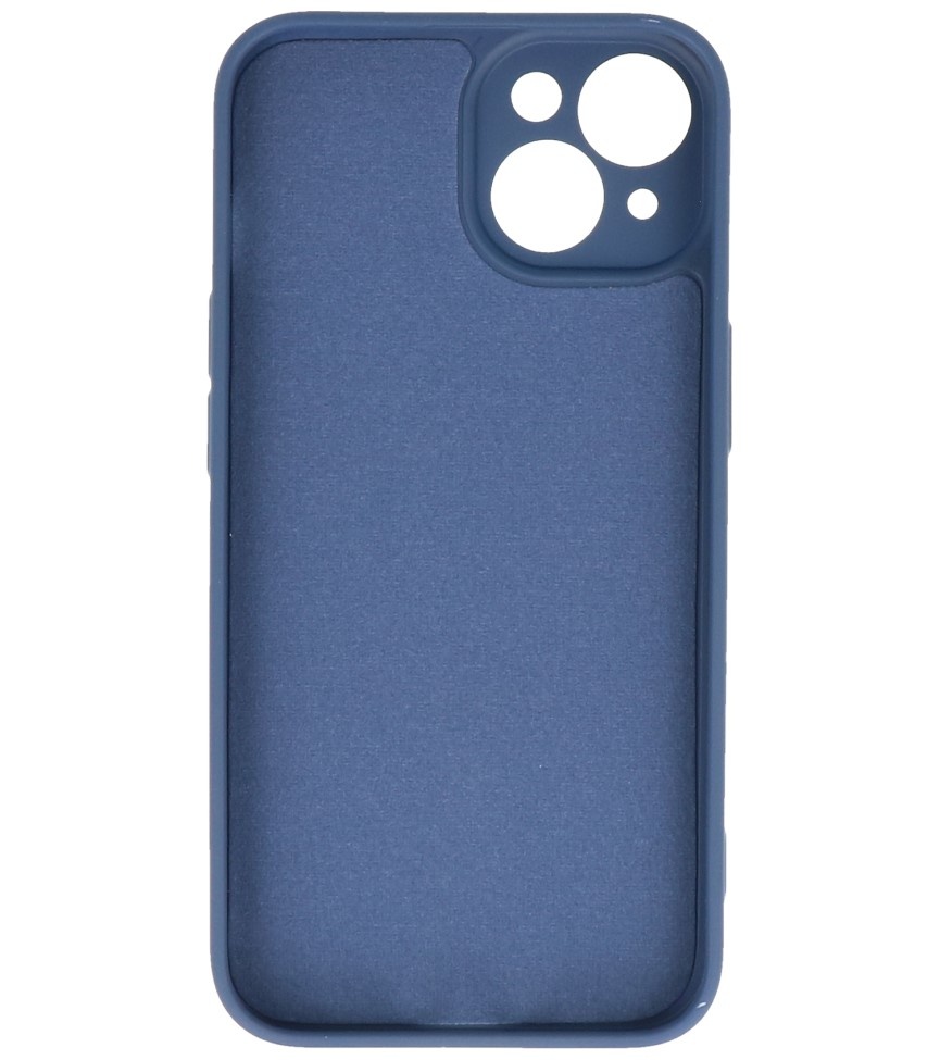 Fashion Color TPU cover til iPhone 14 Navy