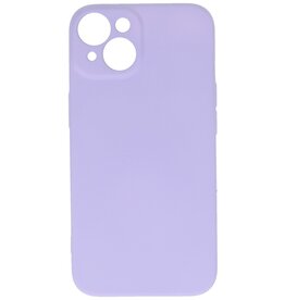 Fashion Color TPU Hoesje iPhone 14 Paars
