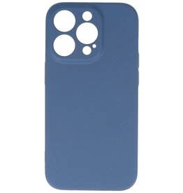Fashion Color TPU cover til iPhone 14 Pro Navy