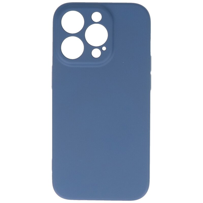 Fashion Color TPU cover til iPhone 14 Pro Navy
