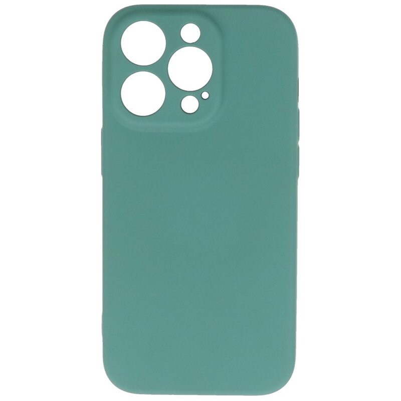 Custodia in TPU Fashion Color per iPhone 14 Pro Verde Scuro