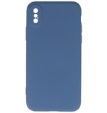 2,0 mm Fashion Color TPU Case für iPhone X - Xs Navy