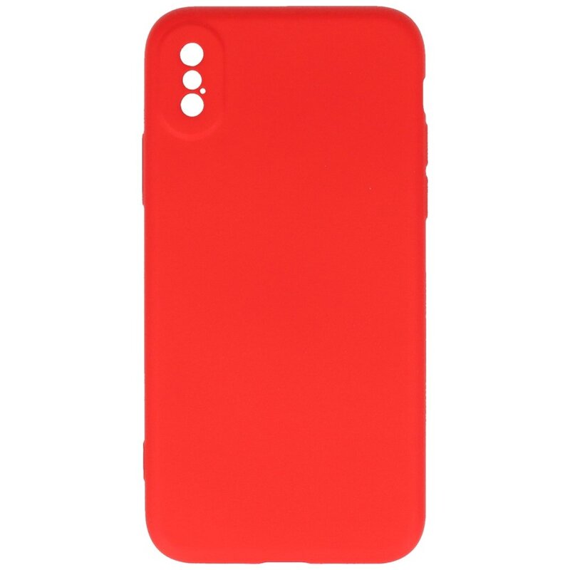 2.0mm Fashion Color TPU Case for iPhone X - Xs Red