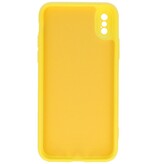 2,0 mm Fashion Color TPU Case für iPhone X - Xs Gelb