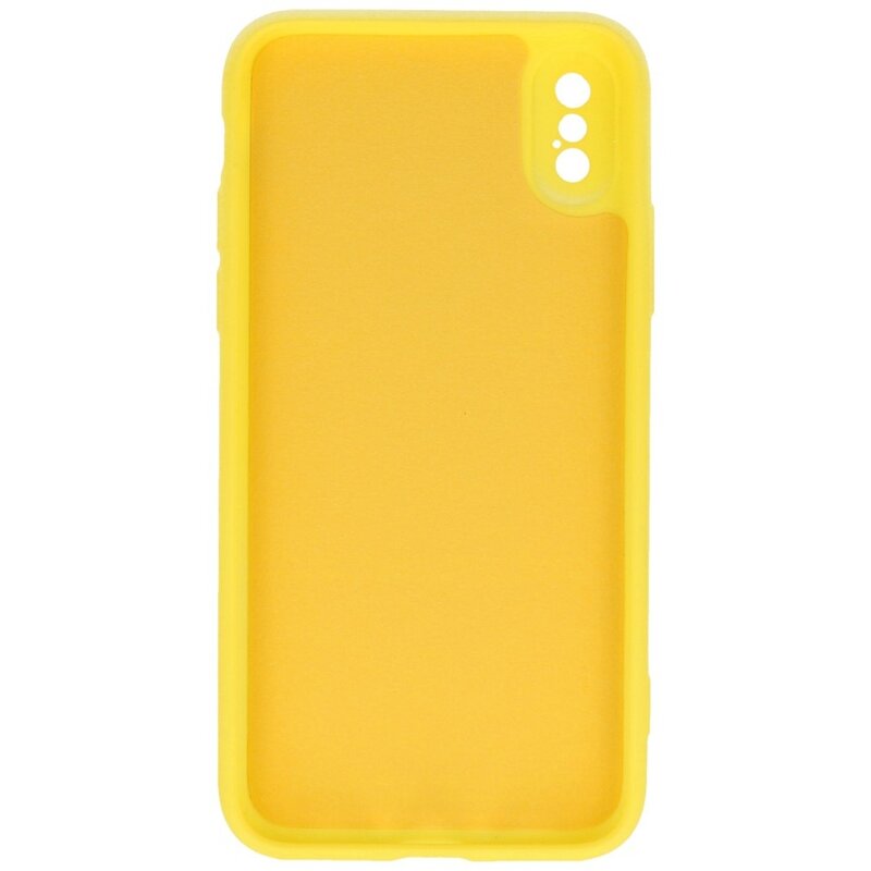 2,0 mm Fashion Color TPU Case für iPhone X - Xs Gelb