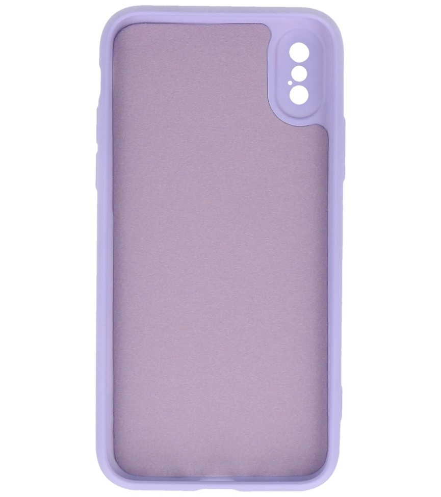 2.0mm Fashion Color TPU Case for iPhone X - Xs Purple