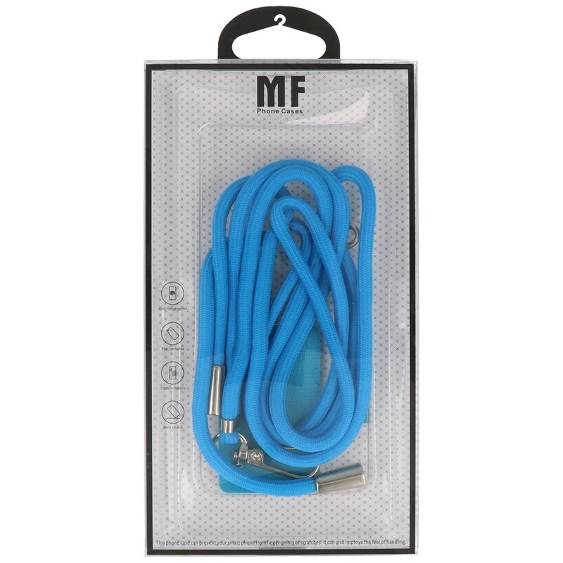 MF Touwtjes Universeel Verstelbaar Telefoonkoord - Blauw