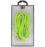 MF Touwtjes Universal Adjustable Telephone Cord - Fluorescent Green