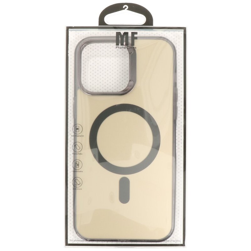 IMD Magnetic Fashion Color Hard Case for iPhone 12 Pro Max Black