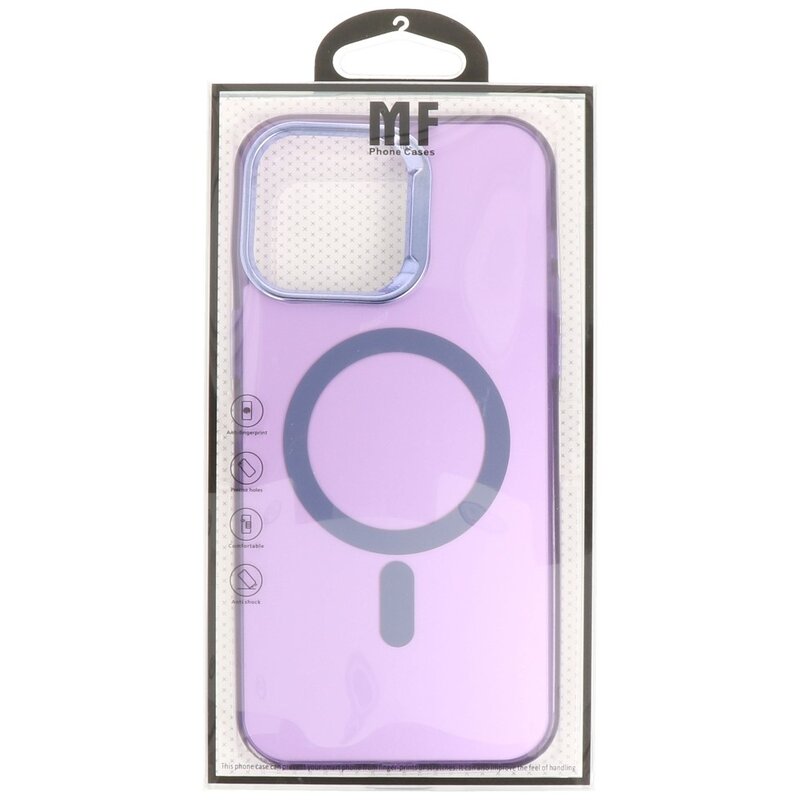 IMD Magnetic Fashion Color Hard Case for iPhone 14 Pro Purple