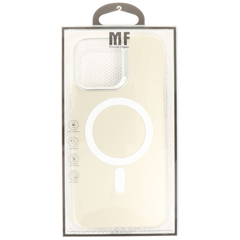 Custodia rigida IMD Magnetic Fashion Color per iPhone 15 Pro Max bianca