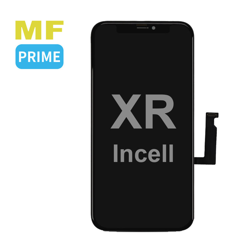 MF Display Hausmarke MF Prime Incell LCD-Halterung für iPhone XR Schwarz + kostenloses MF-Vollglas