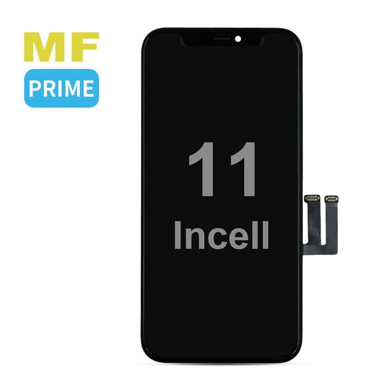 MF Display Support LCD incell MF Prime de marque maison pour iPhone 11 noir + verre complet MF gratuit