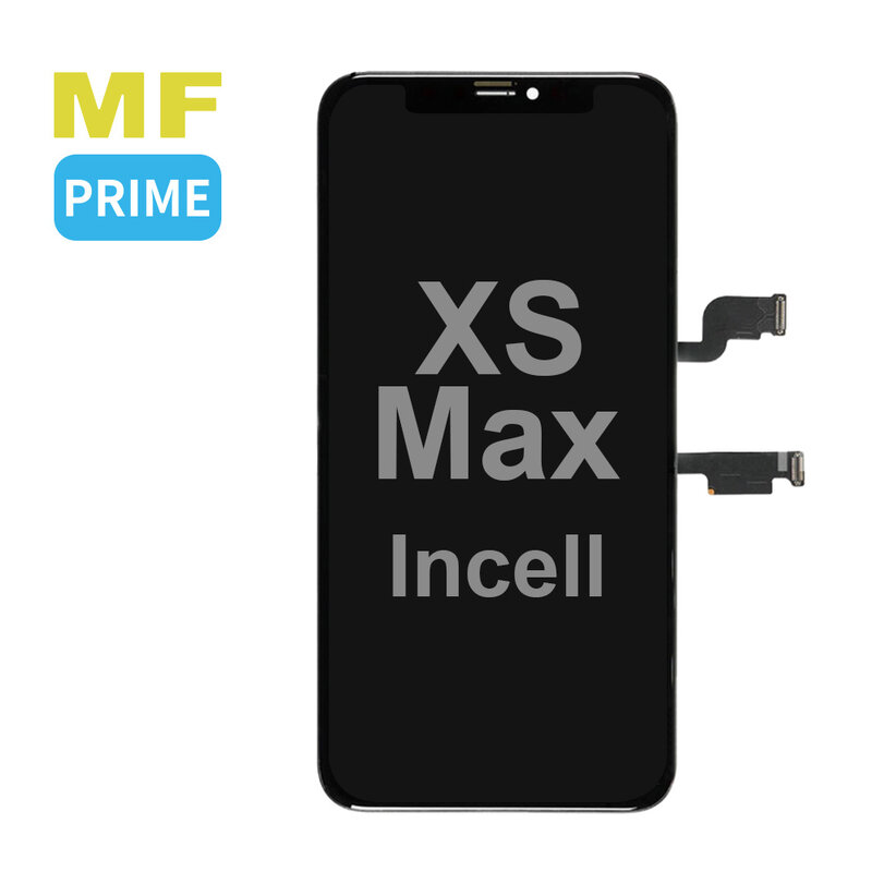 MF Display Husmærket MF Prime incell LCD-montering til iPhone Xs Max Sort + Gratis MF fuld glas