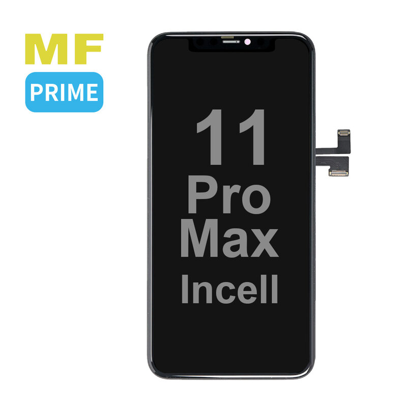 MF Display Hausmarke MF Prime Incell LCD-Halterung für iPhone 11 Pro Max Schwarz + kostenloses MF-Vollglas