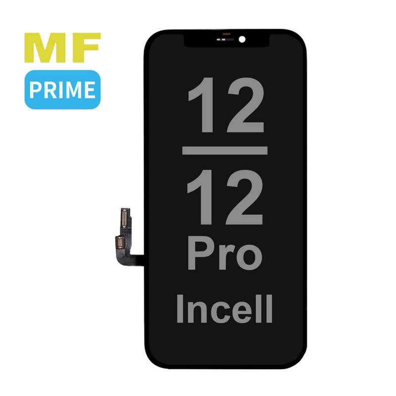 MF Display Support LCD incell MF Prime de marque maison pour iPhone 12 | 12 Pro Noir + Verre Complet MF Gratuit