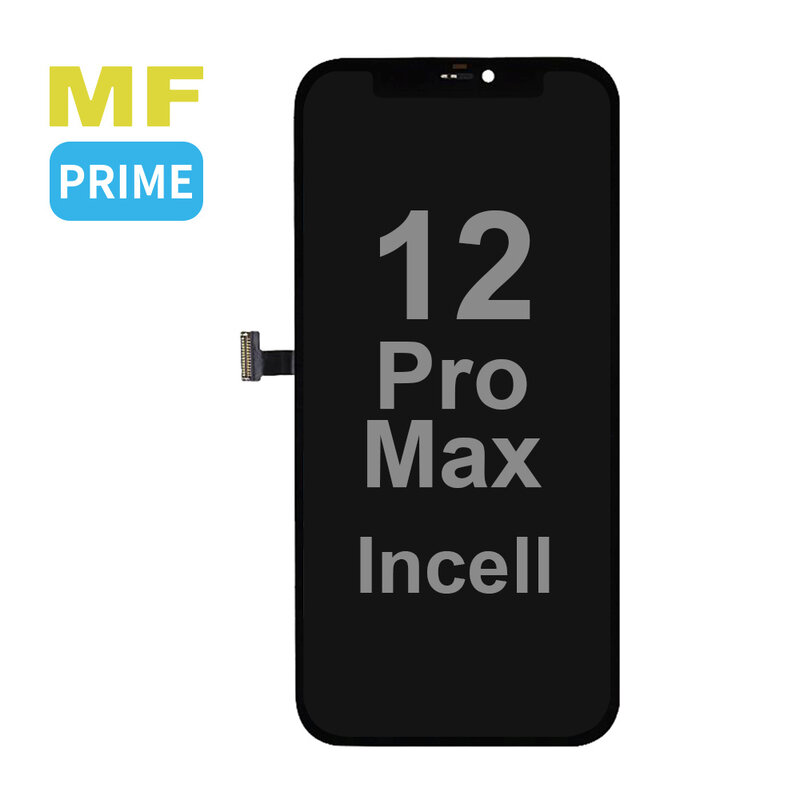 MF Display Hausmarke MF Prime Incell LCD-Halterung für iPhone 12 Pro Max Schwarz + kostenloses MF-Vollglas