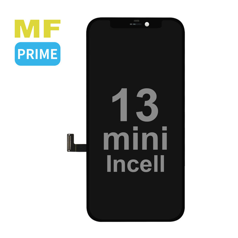 MF Display Soporte LCD incell MF Prime marca de la casa para iPhone 13 Mini Negro + Cristal Completo MF Gratis