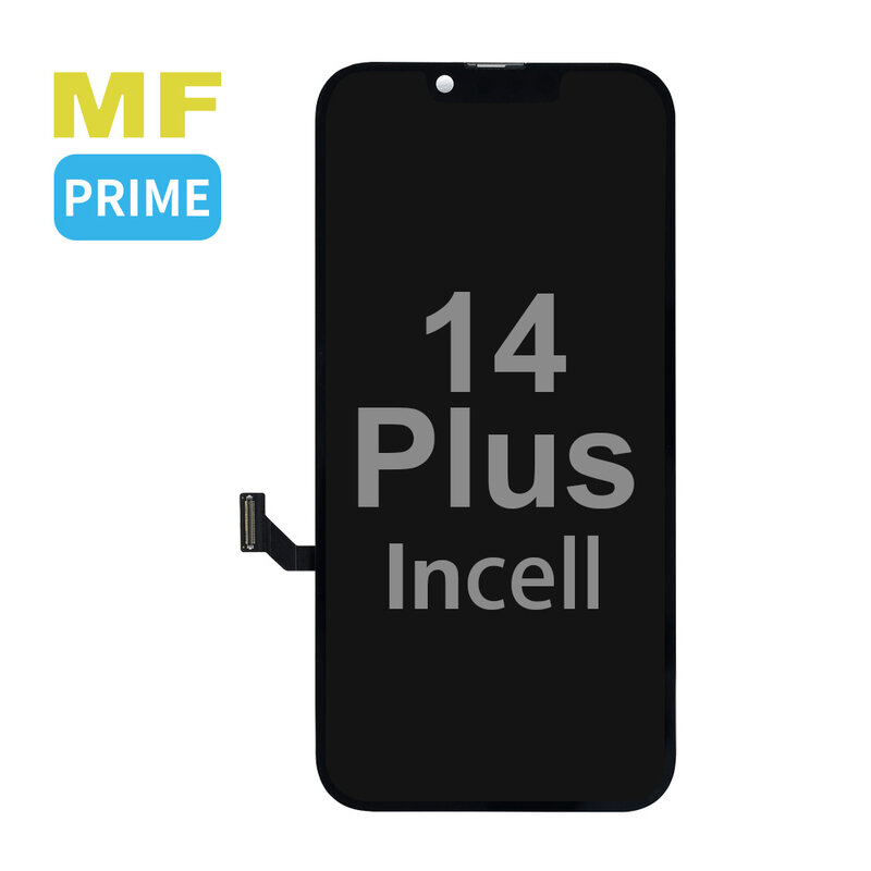 MF Display Hausmarke MF Prime FHD Incell LCD-Halterung für iPhone 14 Plus Schwarz + kostenloses MF-Vollglas