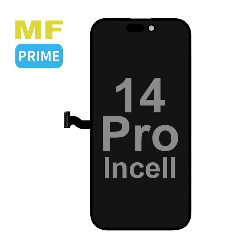 MF Display Supporto per LCD incell MF Prime FHD del marchio interno per iPhone 14 Pro nero + MF Full Glass gratuito