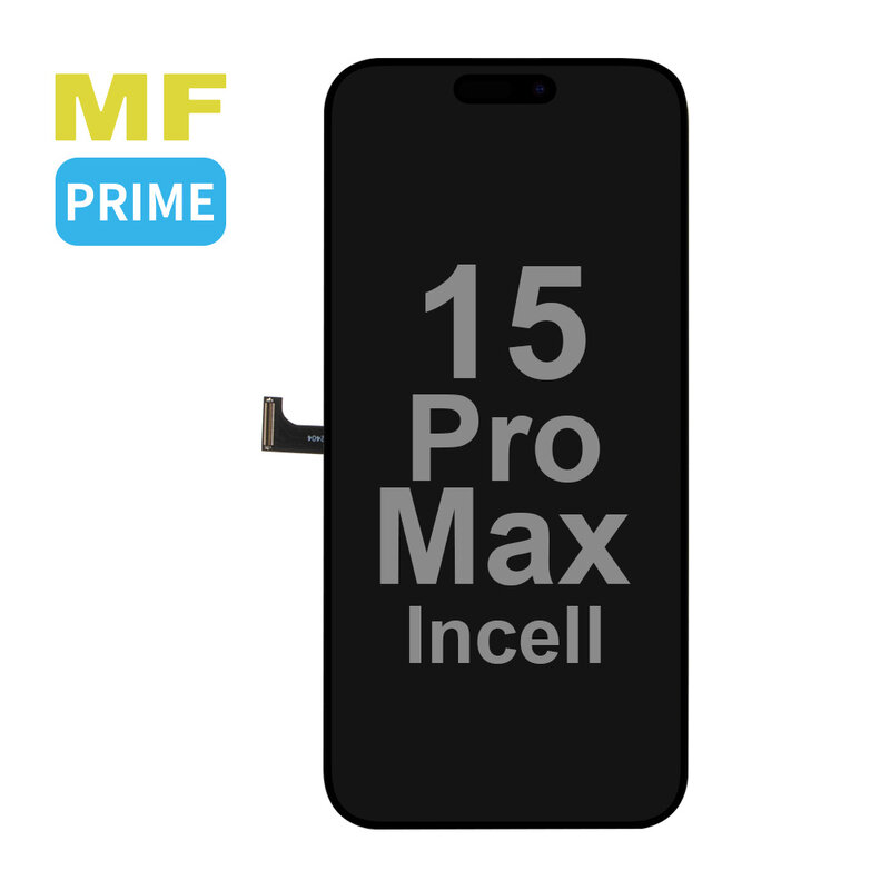 MF Display Hausmarke MF Prime FHD Incell LCD-Halterung für iPhone 15 Pro Max Schwarz + kostenloses MF-Vollglas