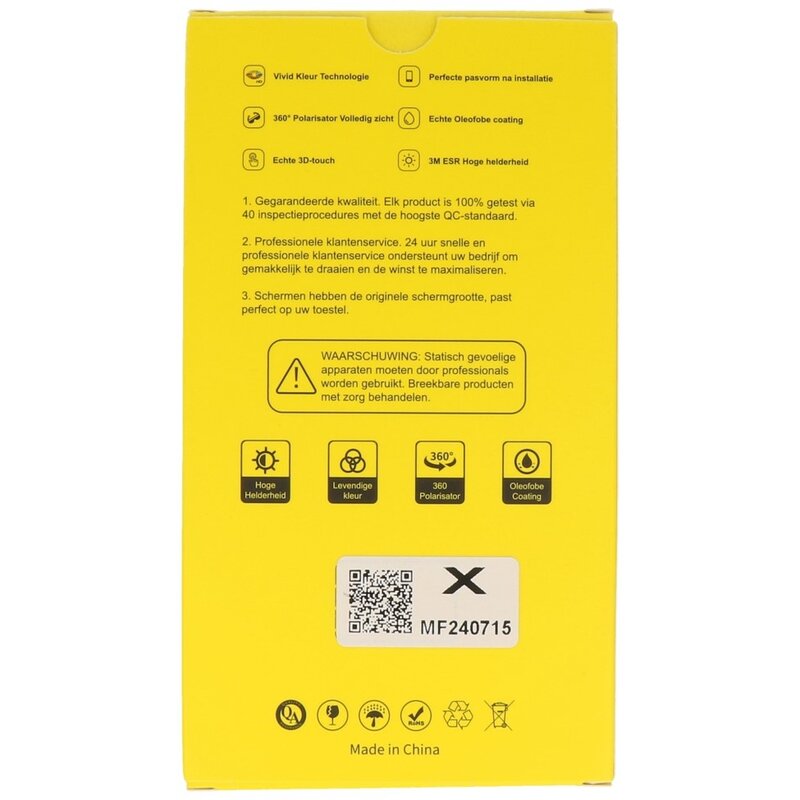 MF Display Hausmarke MF Prime Incell LCD-Halterung für iPhone X Schwarz + kostenloses MF-Vollglas