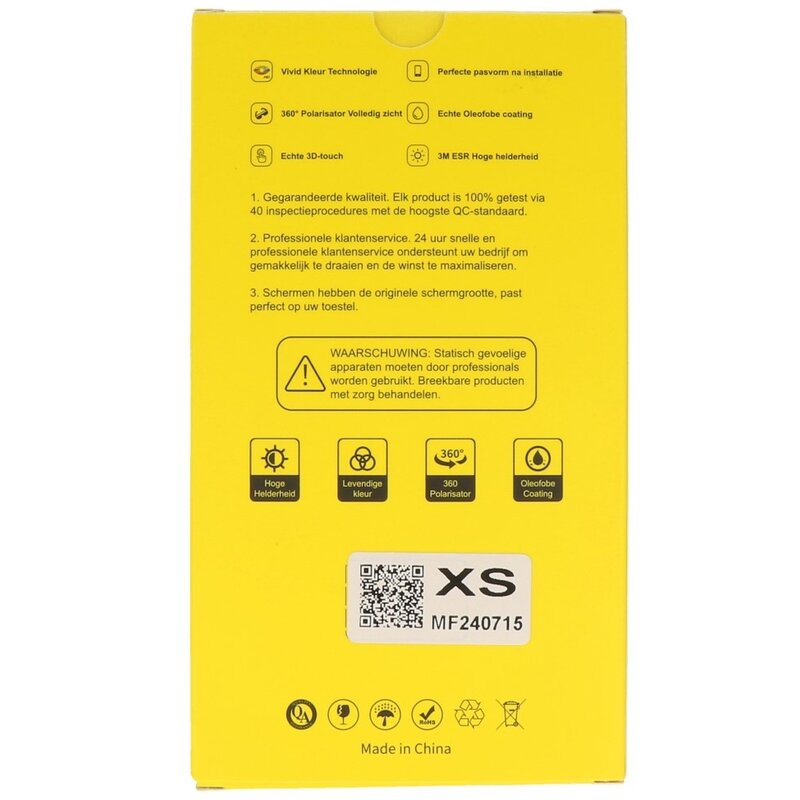 MF Display Hausmarke MF Prime Incell LCD-Halterung für iPhone XS Schwarz + kostenloses MF-Vollglas