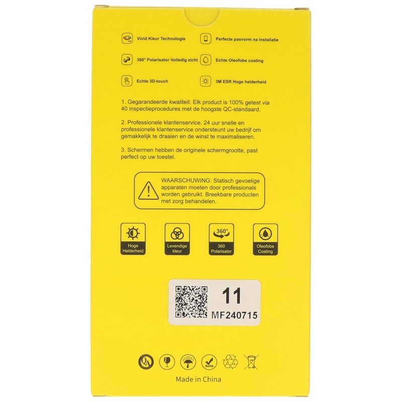 MF Display Husmærket MF Prime incell LCD-montering til iPhone 11 Sort + Gratis MF fuld glas