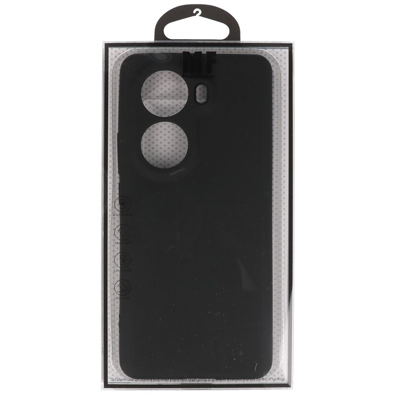 Funda de TPU de color de moda para Oppo Reno 11 Negro