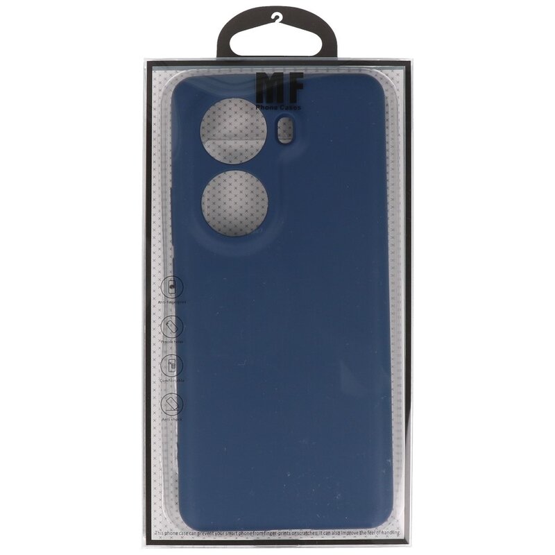 Funda de TPU de color de moda para Oppo Reno 11 Azul marino