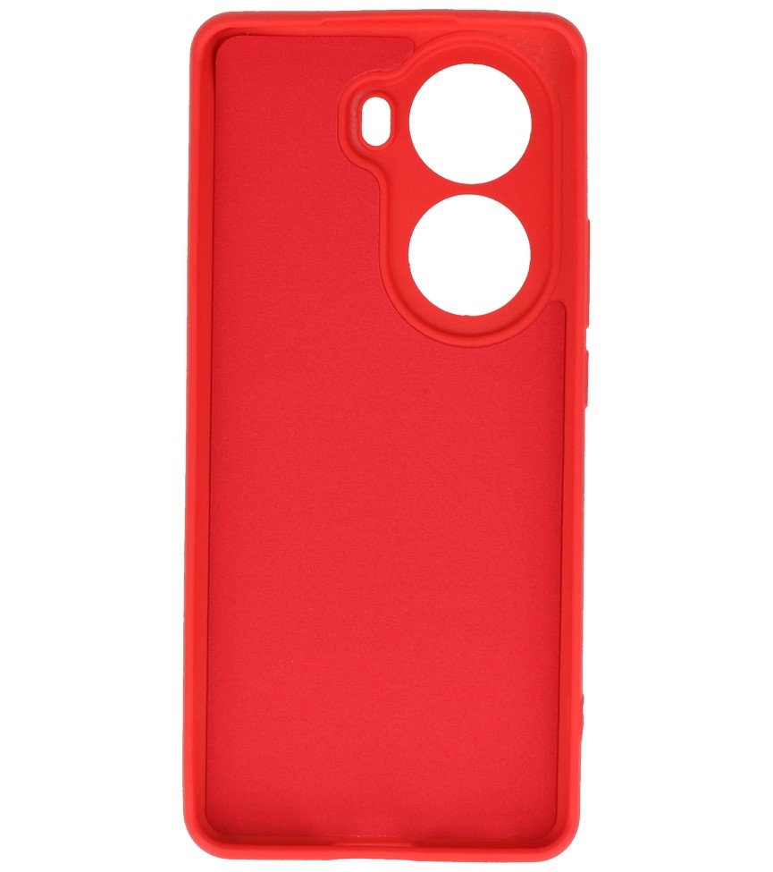 Coque TPU Couleur Mode pour Oppo Reno 11 Rouge