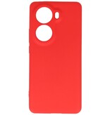 Coque TPU Couleur Mode pour Oppo Reno 11 Rouge