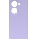 Funda de TPU de color de moda para Oppo Reno 11 Púrpura