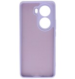 Funda de TPU de color de moda para Oppo Reno 11 Púrpura