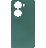 Funda de TPU de color de moda para Oppo Reno 11 verde oscuro