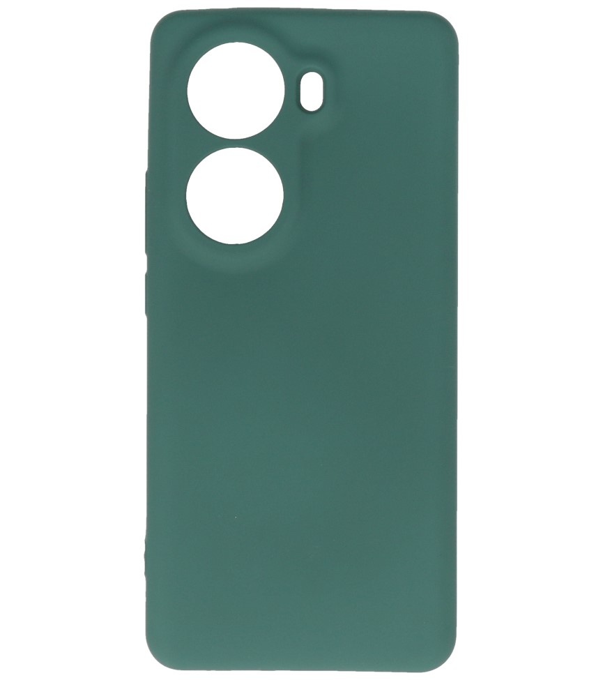 Fashion Color TPU taske til Oppo Reno 11 Dark Green