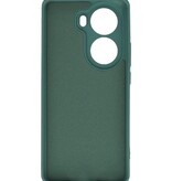 Funda de TPU de color de moda para Oppo Reno 11 verde oscuro