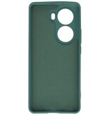 Coque TPU Couleur Mode pour Oppo Reno 11 Vert Foncé