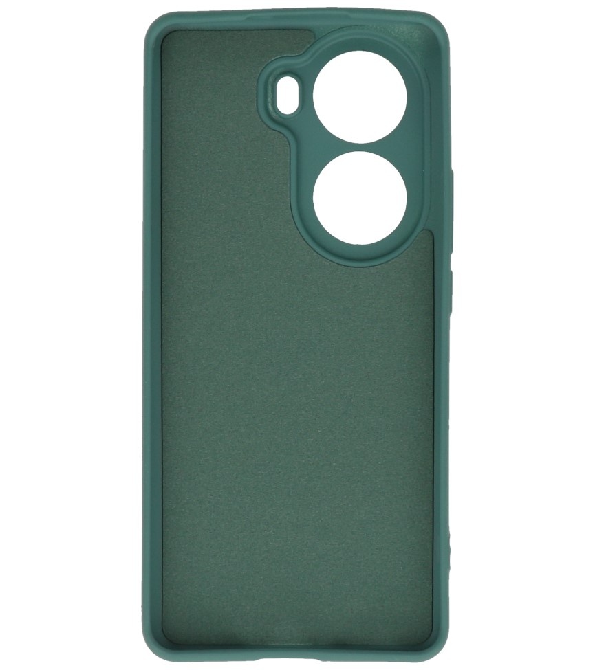 Coque TPU Couleur Mode pour Oppo Reno 11 Vert Foncé