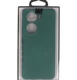 Coque TPU Couleur Mode pour Oppo Reno 11 Vert Foncé