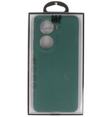 Funda de TPU de color de moda para Oppo Reno 11 verde oscuro