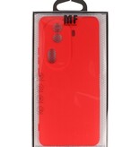 Coque TPU Couleur Mode pour Oppo Reno 11 Pro 5G Rouge