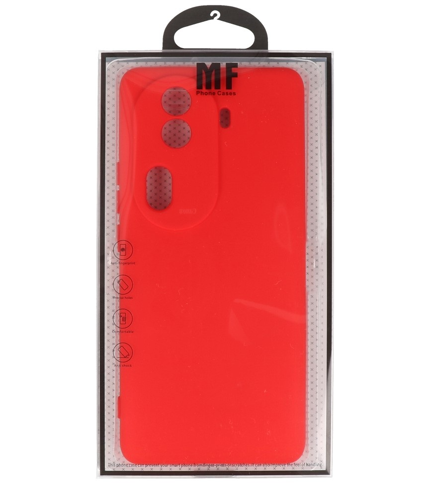 Coque TPU Couleur Mode pour Oppo Reno 11 Pro 5G Rouge