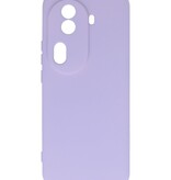 Fashion Color TPU Case for Oppo Reno 11 Pro 5G Purple