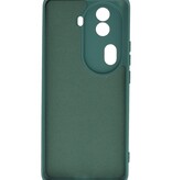 Coque TPU Couleur Mode pour Oppo Reno 11 Pro 5G Vert Foncé