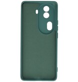 Coque TPU Couleur Mode pour Oppo Reno 11 Pro 5G Vert Foncé