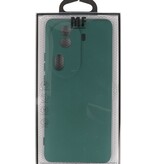 Coque TPU Couleur Mode pour Oppo Reno 11 Pro 5G Vert Foncé